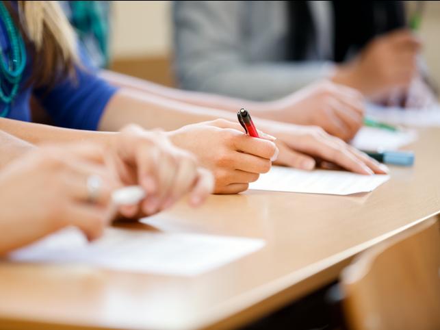 An exam in progress