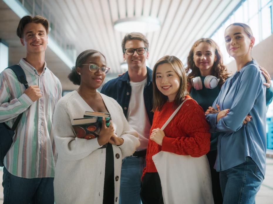 A group of first-year students