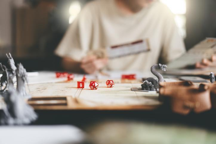 A tabletop roleplaying game in action