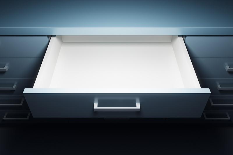 Empty drawer